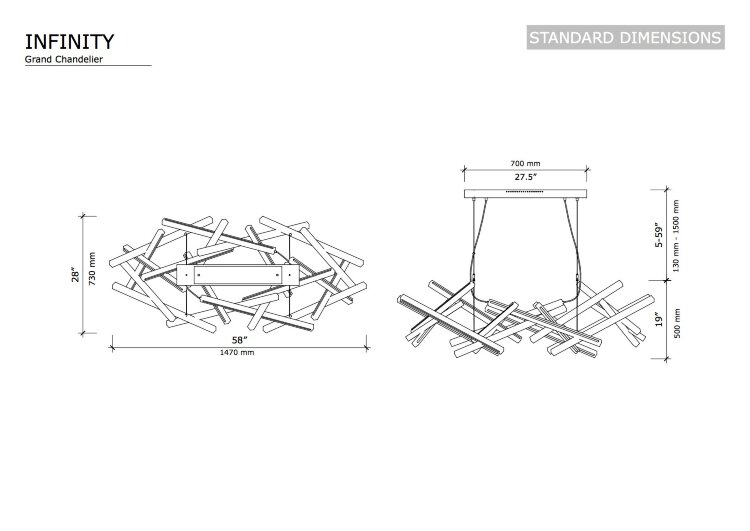  Светильник подвесной реплика [R] Next Level Design Studio - INFINITY